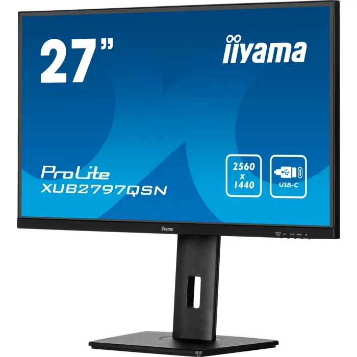 Iiyama ProLite XB2797QSNP-B1 (68.5 cm (27 inch), black (matt), QHD, IPS, HDMI, DP, USB-C, USB hub, Daisy Chain, KVM)