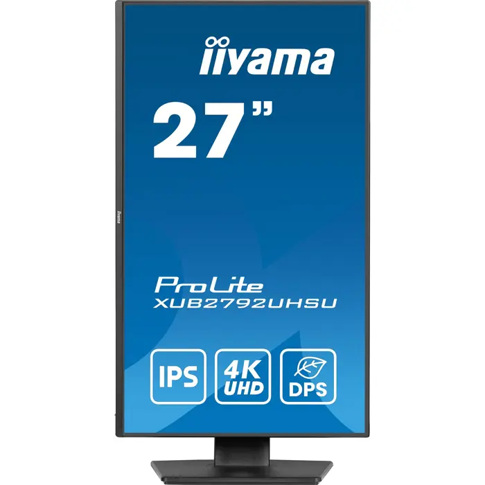 Iiyama ProLite XUB2792UHSU-B6 - 27 - black (matt), UltraHD/4K, IPS, HDMI, DP, USB-C