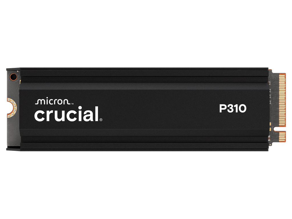 SSD 2TB M.2 80mm PCI-e 4.0 x4 NVMe, CRUCIAL P310 Heatsink (CT2000P310SSD5) - CT2000P310SSD5