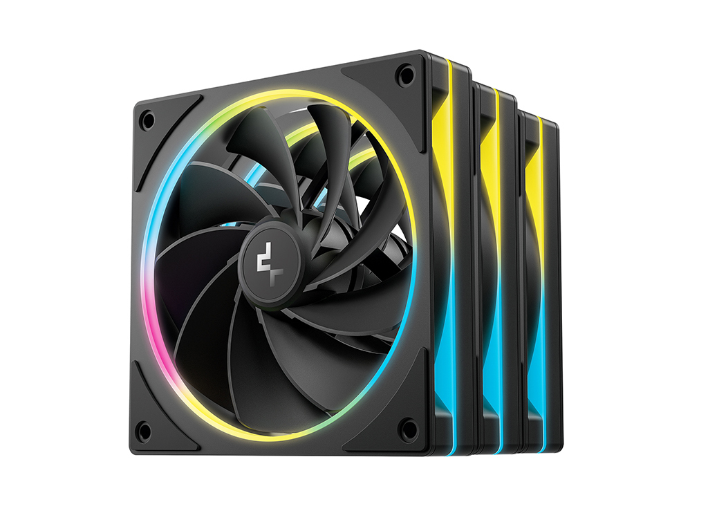 Ventilator za ohišje DeepCool FL12R SE 3-IN-1, ARGB, PWM, 120mm, 3 Pack, črn - R-FL12RSE-BKAPN3-G