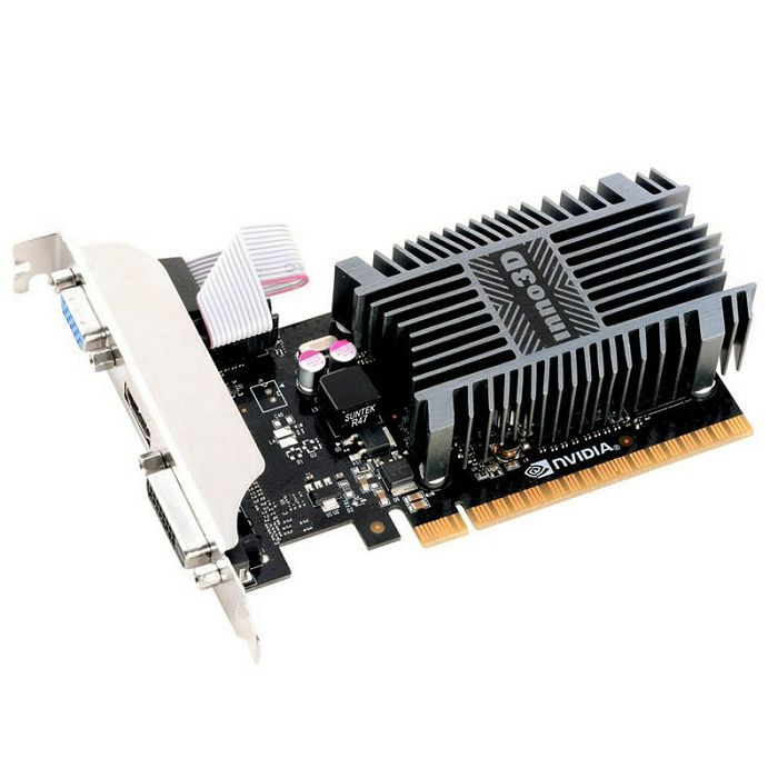 INNO3D GeForce GT 710, 2048 MB DDR3 - Low Profile, passiv N710-1SDV-E3BX