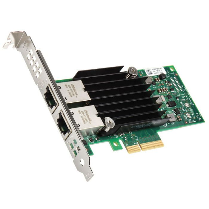 Intel X550-T2, 2x 10GBase-T, PCIe 3.0 x4, low profile - bulk X550T2BLK