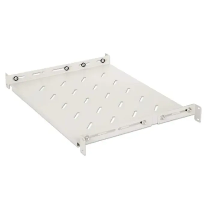 Intellinet 19" Shelf with Variable Rails for Fixed Mounting, Shelf Depth 350 mm, Gray