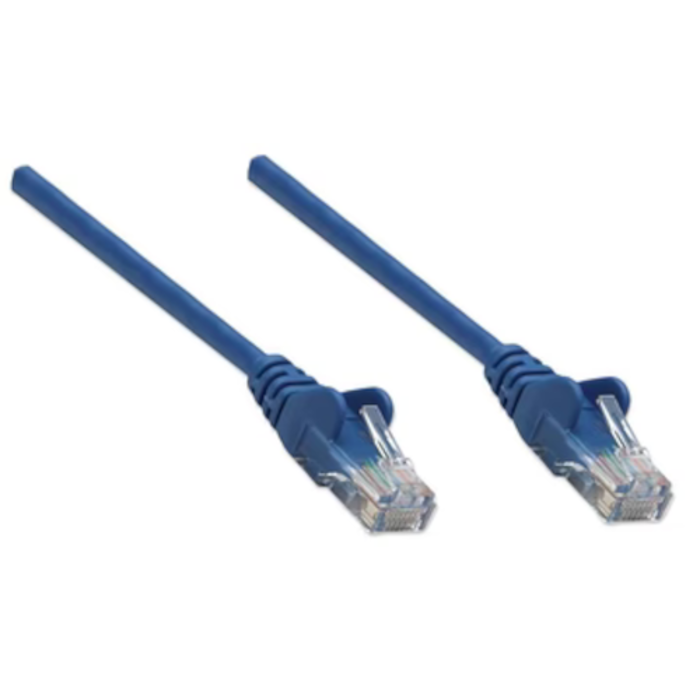 Intellinet Cat5e, CCA, U/UTP, PVC, RJ45, 1m, plavi