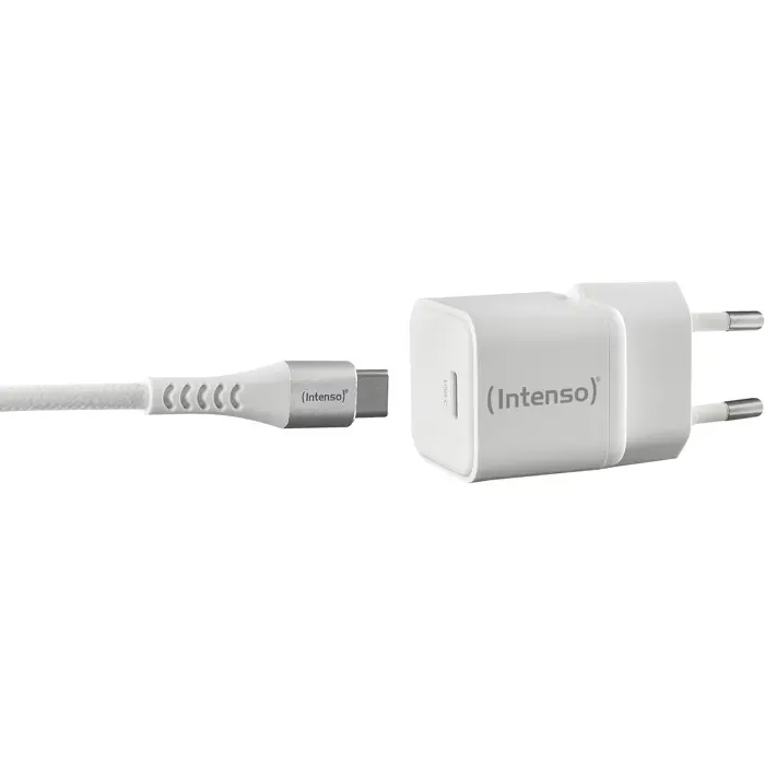 Intenso Power Adapter W30C GaN + C315C USB-C cable (white, 30 watts)