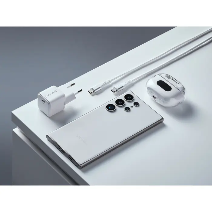 Intenso Power Adapter W30C GaN + C315C USB-C cable (white, 30 watts)