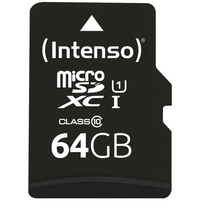 Intenso UHS-I Performance 64 GB microSDXC, memory card (black, UHS-I U1, Class 10)