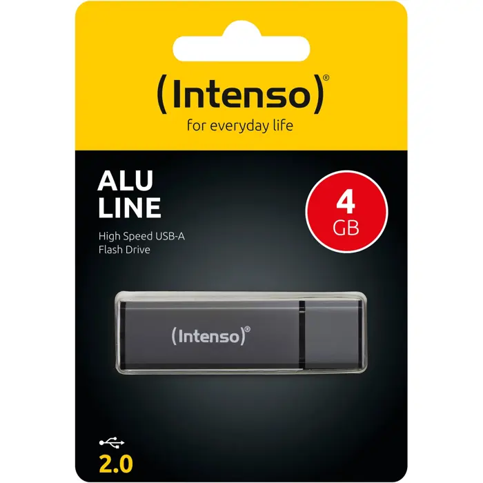 Intenso USB 4GB 6,5/28 Alu Line sw U2