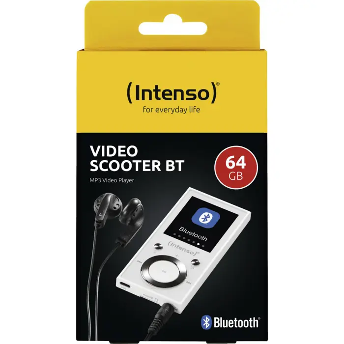 Intenso Video Scooter BT, Portable Player (white, 64 GB, Bluetooth)