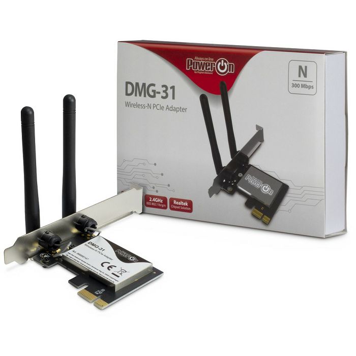 INTER-TECH DMG-31 Wi-Fi 4 PCIe Adapter 