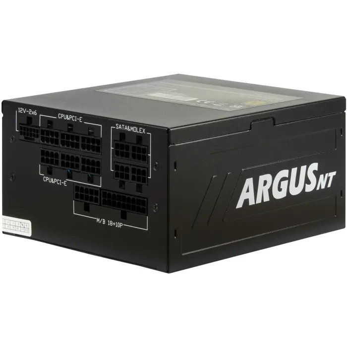 Inter-Tech HA-850BA4, PC power supply black, 1x 12-pin high power GPU, 3x PCIe, cable management, 850 watts