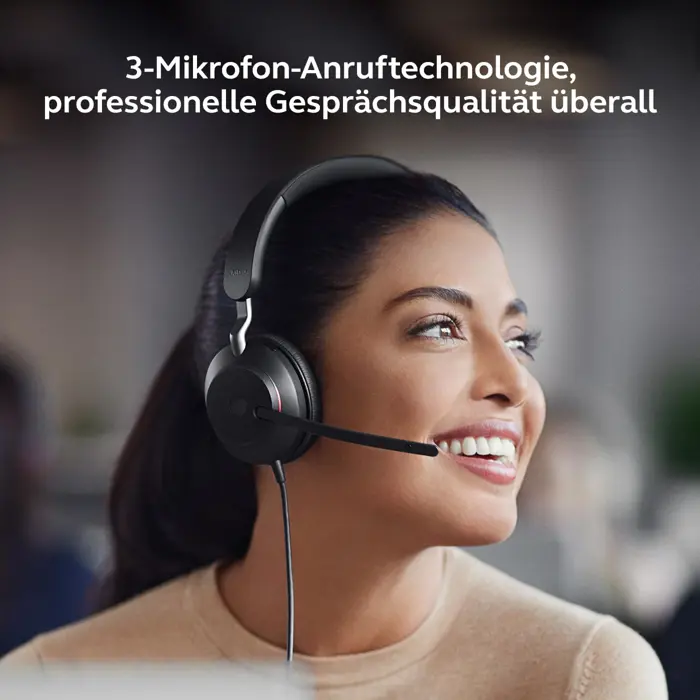 Jabra Evolve2 40 SE (black, UC version, stereo, USB-A and USB-C)