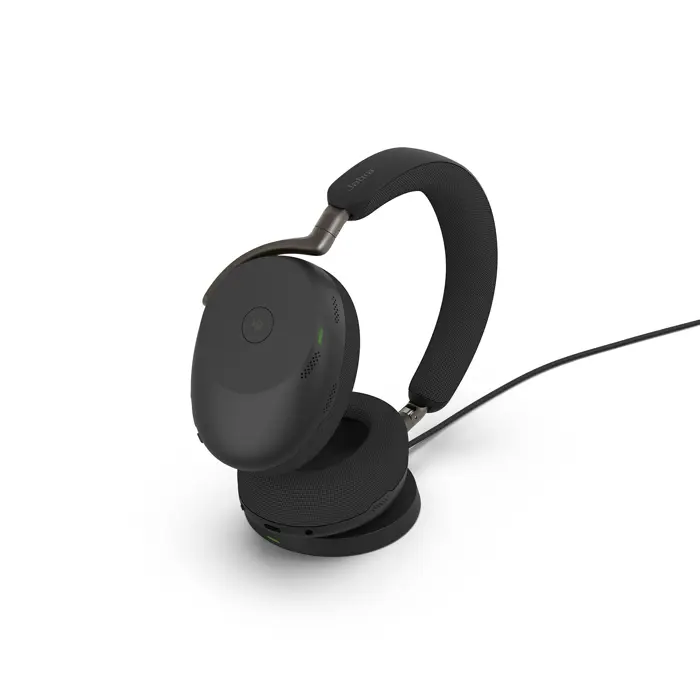 Jabra Evolve3 85 (black, MS, USB-A Bluetooth adapter, wireless charging pad)