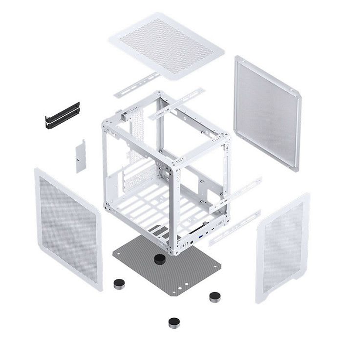 Jonsbo C6 Micro-ATX case - white C6 White