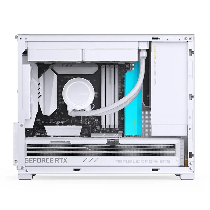 Jonsbo D32 PRO White PC-Gehäuse, Mini-Gehäuse, mATX, Tempered Glass - weiß