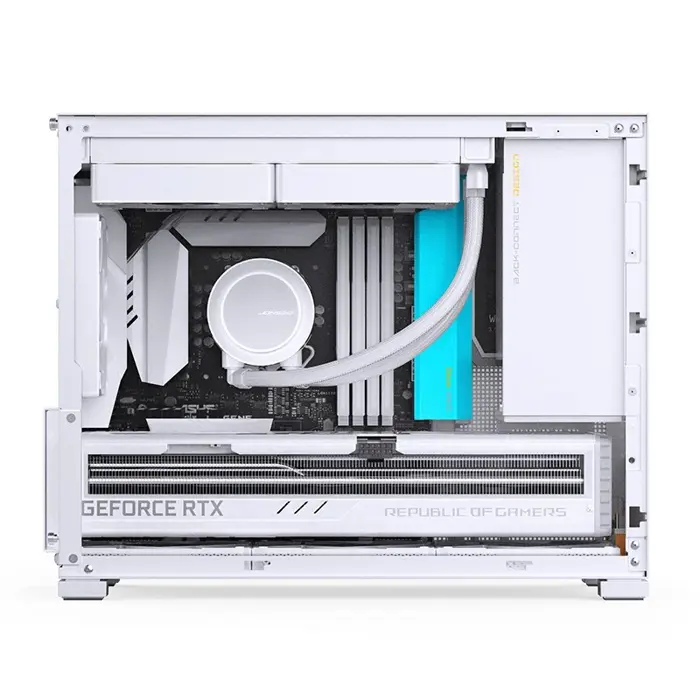 Jonsbo D32 PRO White PC-Gehäuse, Mini-Gehäuse, mATX, Tempered Glass - weiß