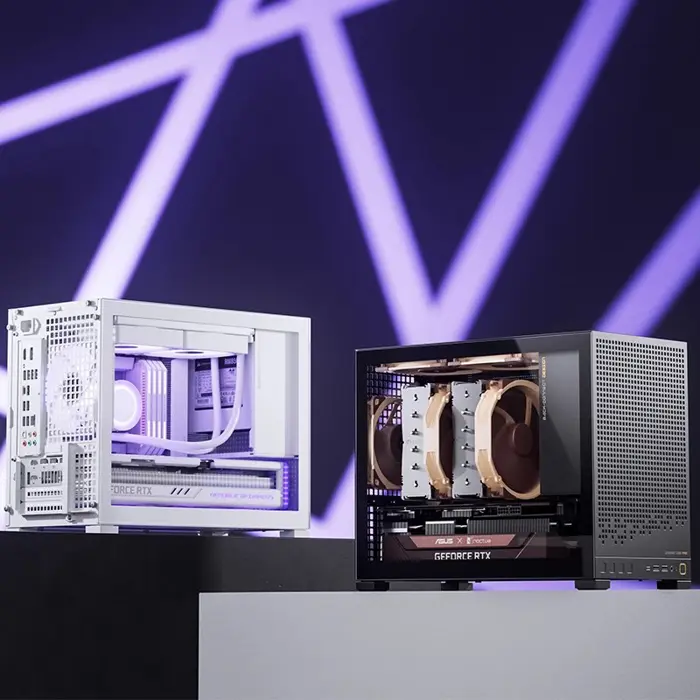 Jonsbo D32 PRO White PC-Gehäuse, Mini-Gehäuse, mATX, Tempered Glass - weiß
