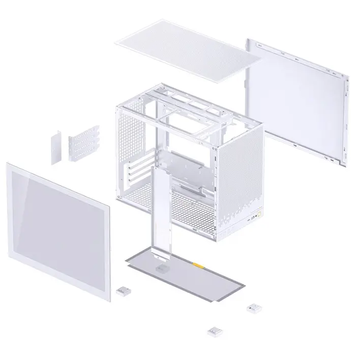 Jonsbo D32 STD White PC Case, Mini, mATX, Glass