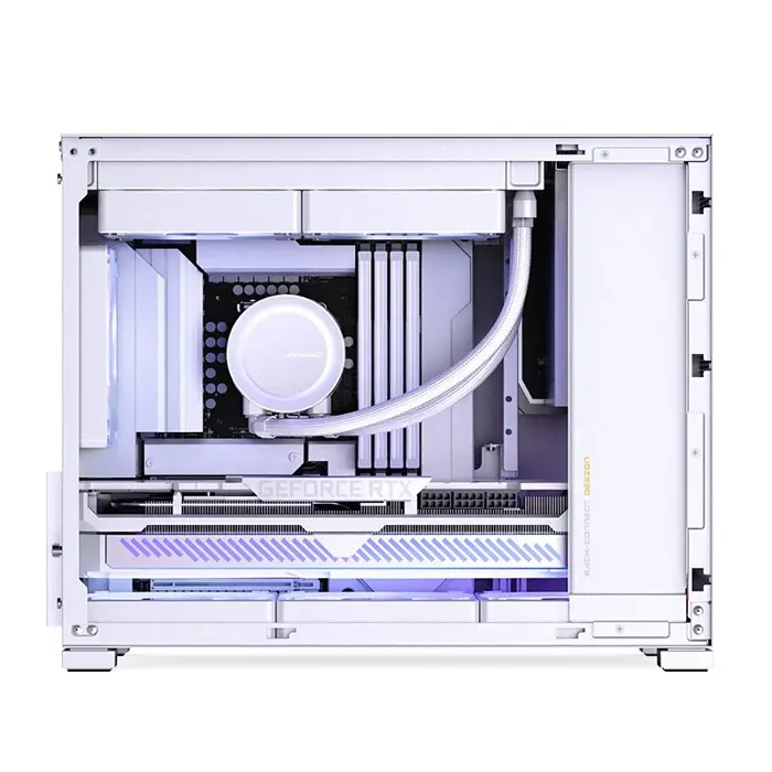 Jonsbo D32 STD White PC Case, Mini, mATX, Glass