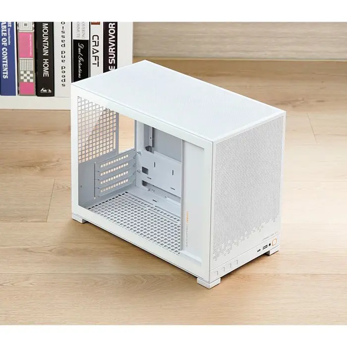 Jonsbo D32 STD White PC Case, Mini, mATX, Glass