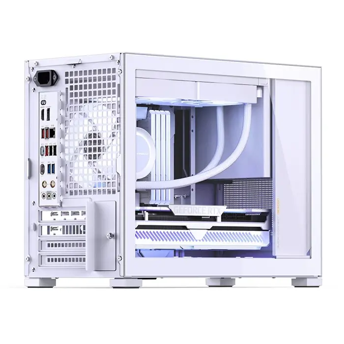 Jonsbo D32 STD White PC Case, Mini, mATX, Glass