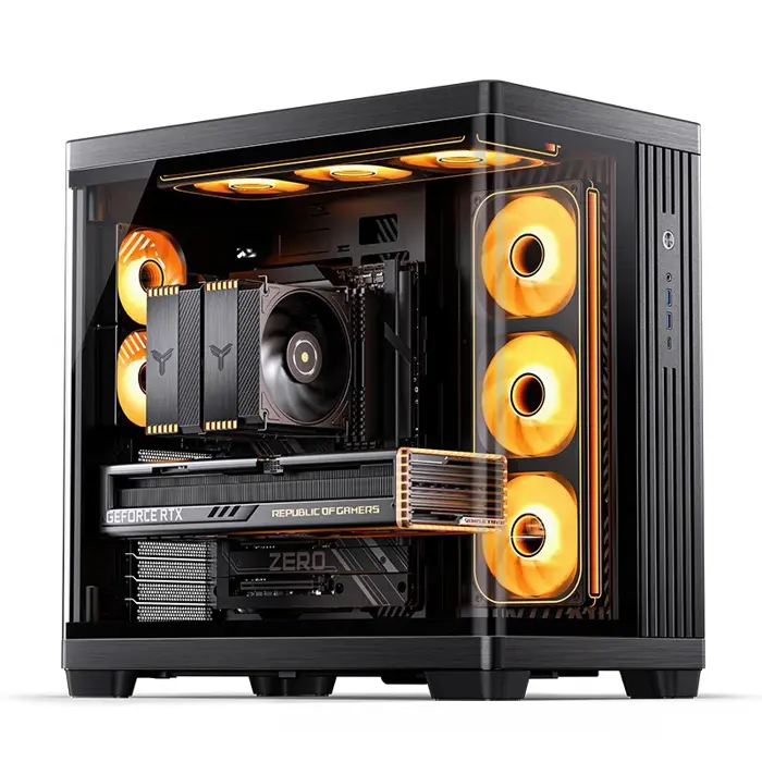 Jonsbo TK-4 Gehäuse, Midi-Tower, ATX, Tempered Glass - black