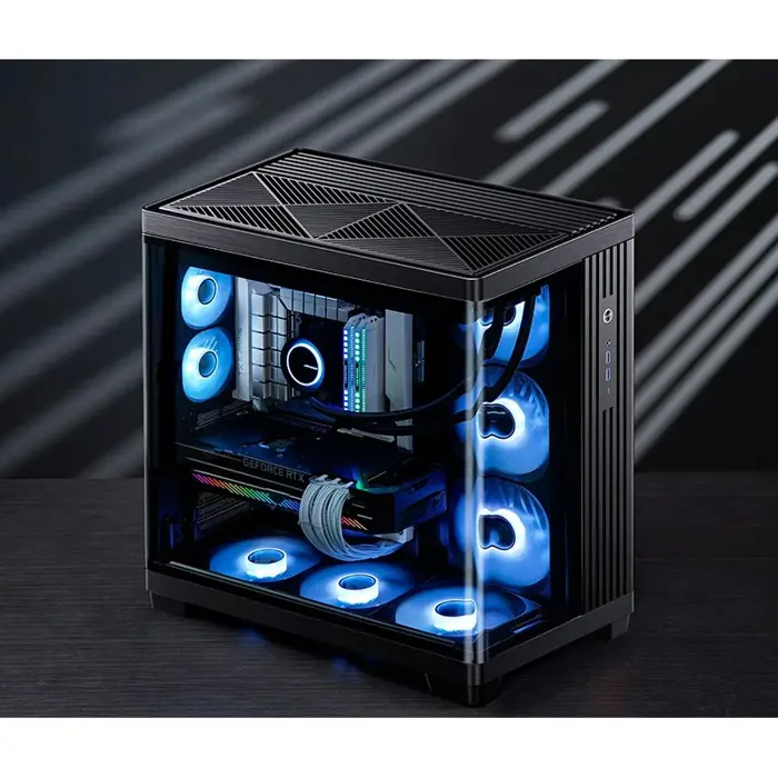 Jonsbo TK-4 Gehäuse, Midi-Tower, ATX, Tempered Glass - black