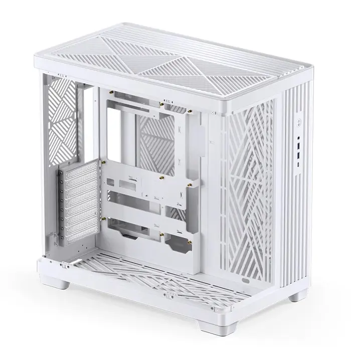 Jonsbo TK-4 Gehäuse, Midi-Tower, ATX, Tempered Glass - weiß