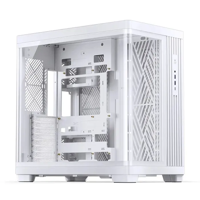 Jonsbo TK-4 Gehäuse, Midi-Tower, ATX, Tempered Glass - weiß