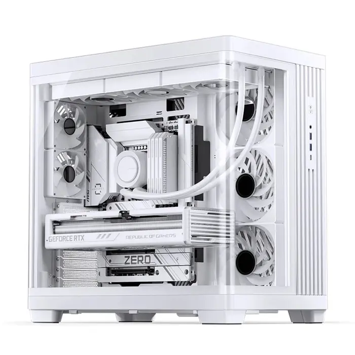 Jonsbo TK-4 Gehäuse, Midi-Tower, ATX, Tempered Glass - weiß