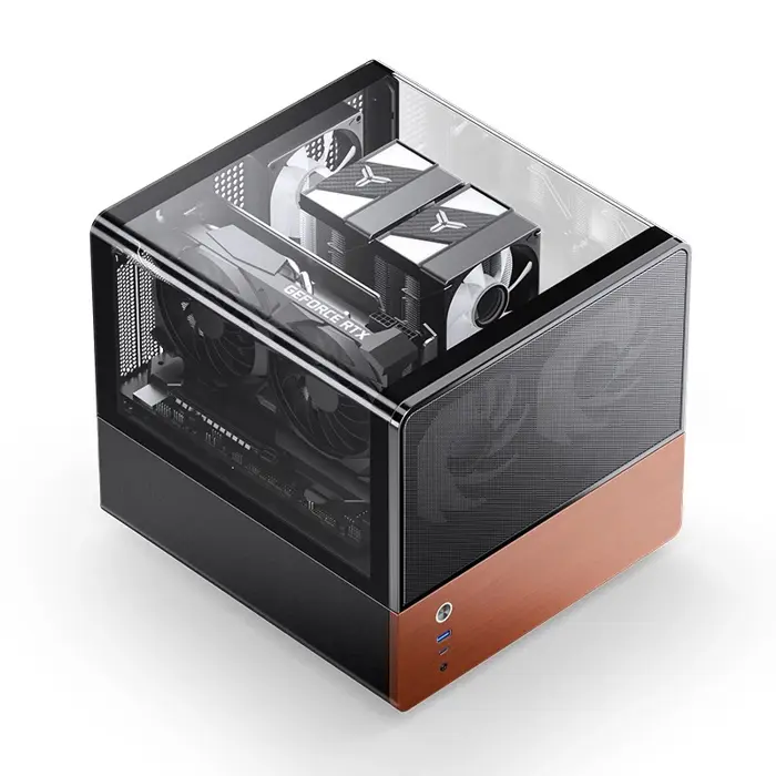 Jonsbo V12 PC-Gehäuse, Mini-Tower, Micro-ATX - black