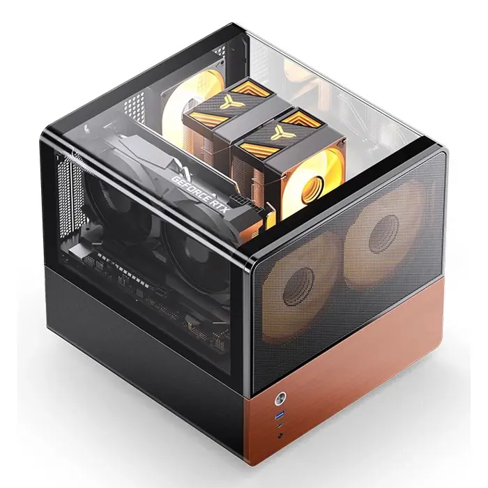 Jonsbo V12 PC-Gehäuse, Mini-Tower, Micro-ATX - black