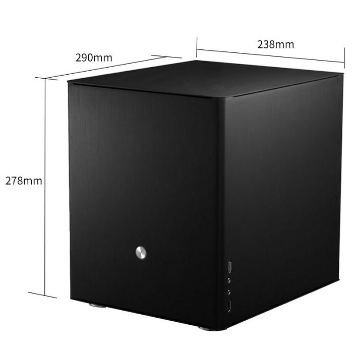 Jonsbo V4 Micro-ATX Cube Kućište - crno V4 BLACK