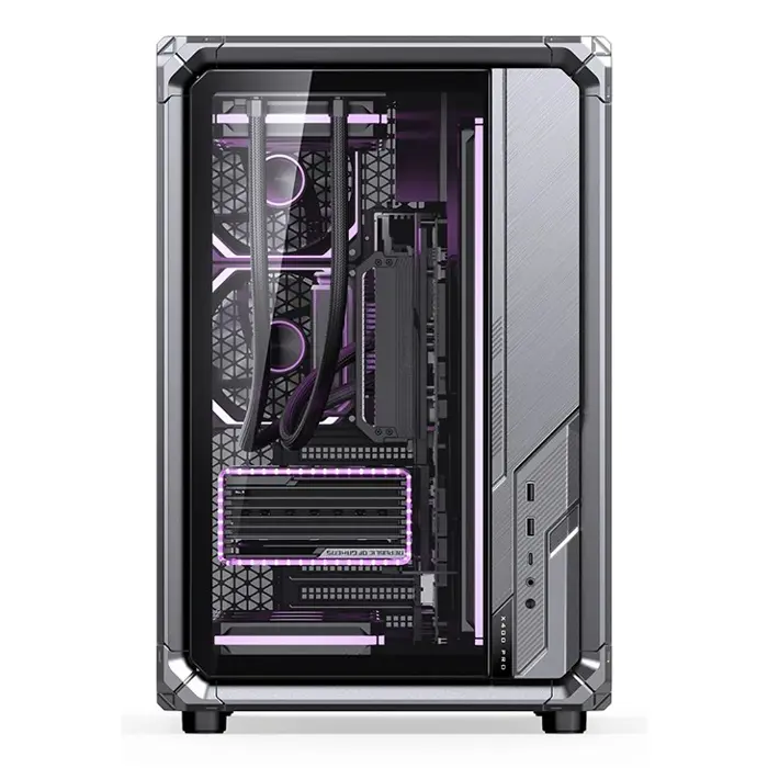 Jonsbo X400 Pro PC-Gehäuse, Midi-Tower, ATX, Tempered Glass - grau