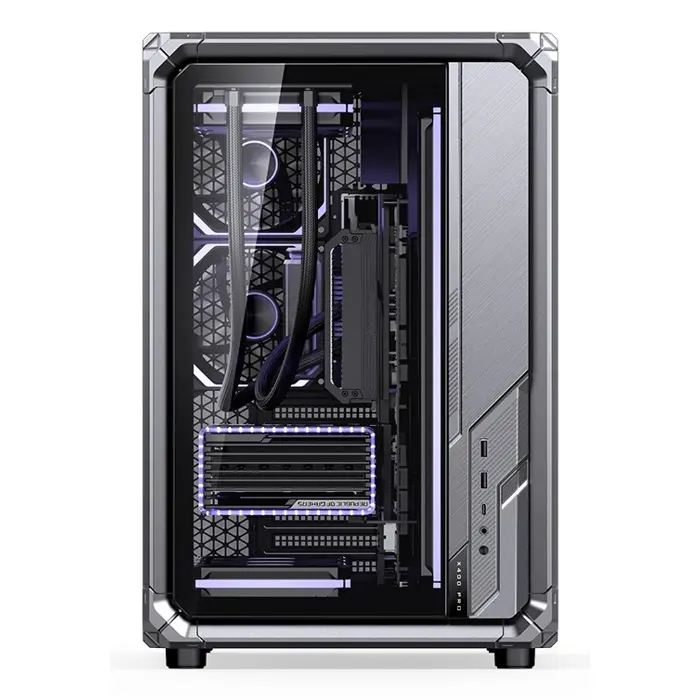 Jonsbo X400 Pro PC-Gehäuse, Midi-Tower, ATX, Tempered Glass - grau