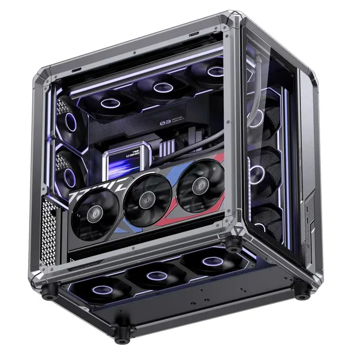 Jonsbo X400 Pro PC-Gehäuse, Midi-Tower, ATX, Tempered Glass - grau