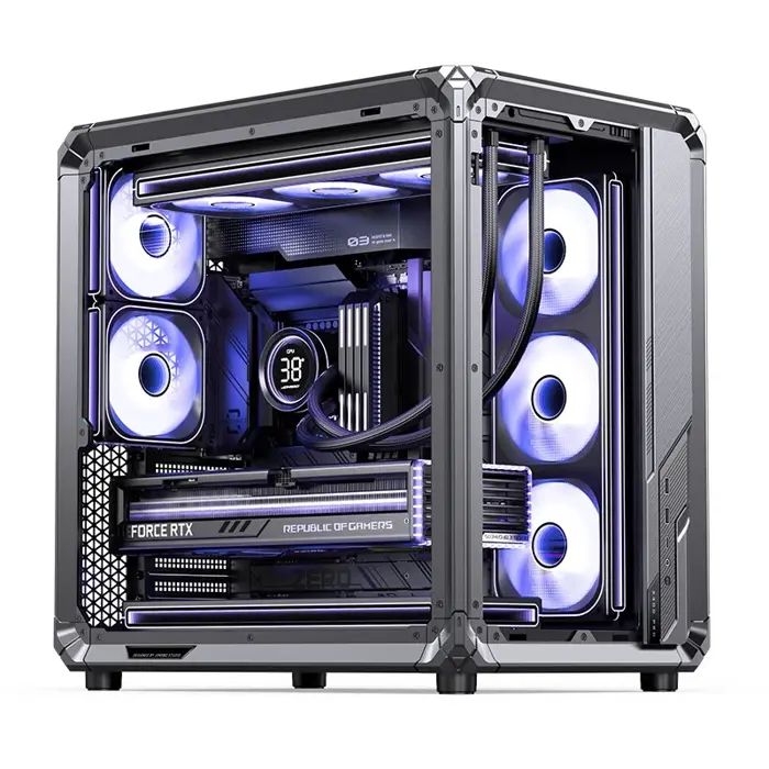Jonsbo X400 Pro PC-Gehäuse, Midi-Tower, ATX, Tempered Glass - grau