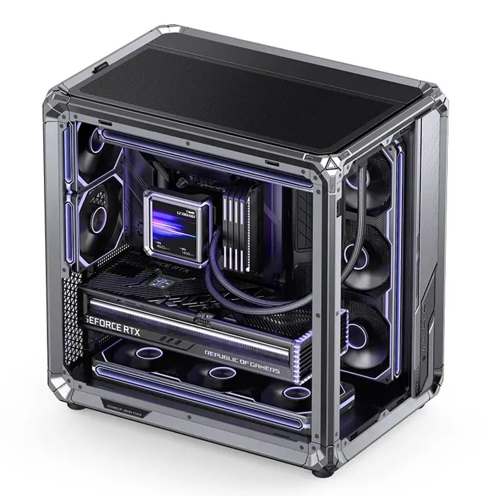 Jonsbo X400 Pro PC-Gehäuse, Midi-Tower, ATX, Tempered Glass - grau