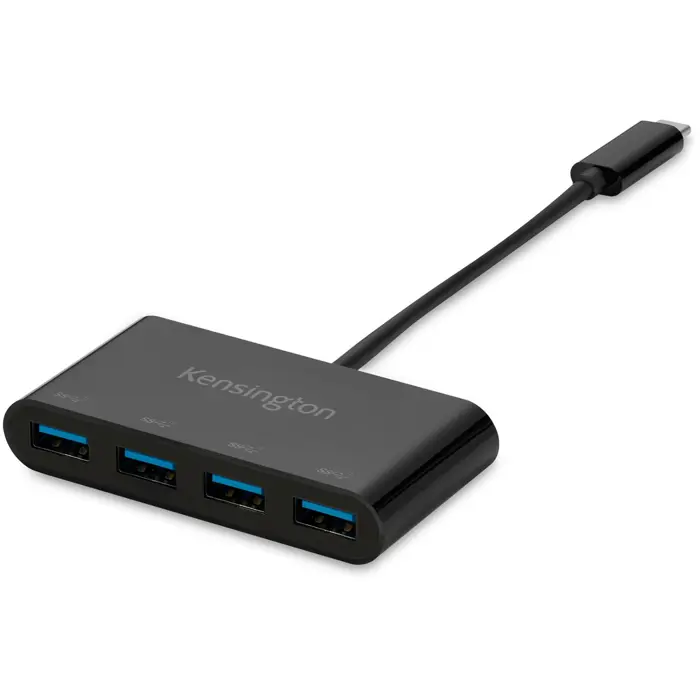 Kensington CH1200 USB-C 4 Port Hub, USB hub (black)