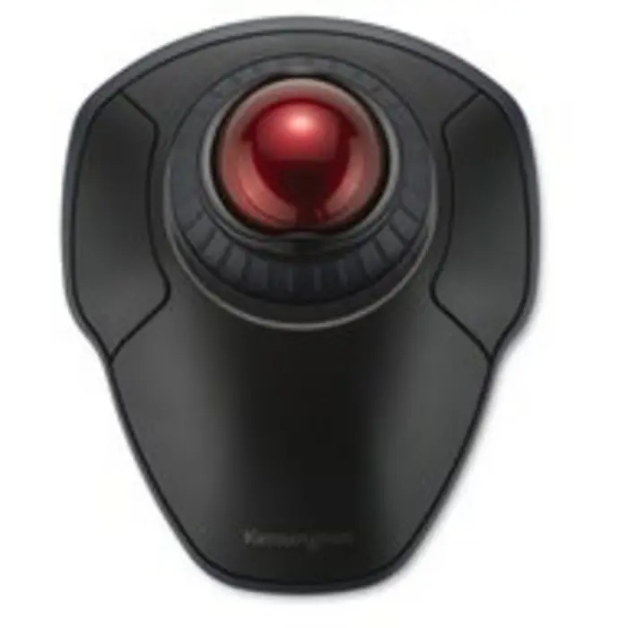 Kensington Orbit Wireless Trackball with Scroll Ring (black/red)