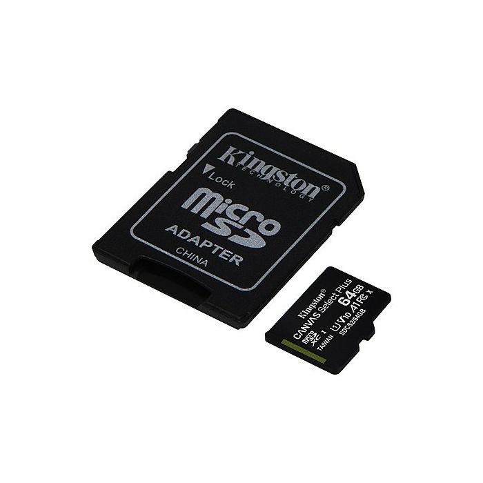 Kingston microSDXC, Select plus, Class10, 64GB