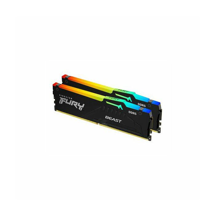 Kingston 32GB (2x16) 6000Mhz DDR5 CL40 FURY Beast RGB, KF560C40BBAK2-32