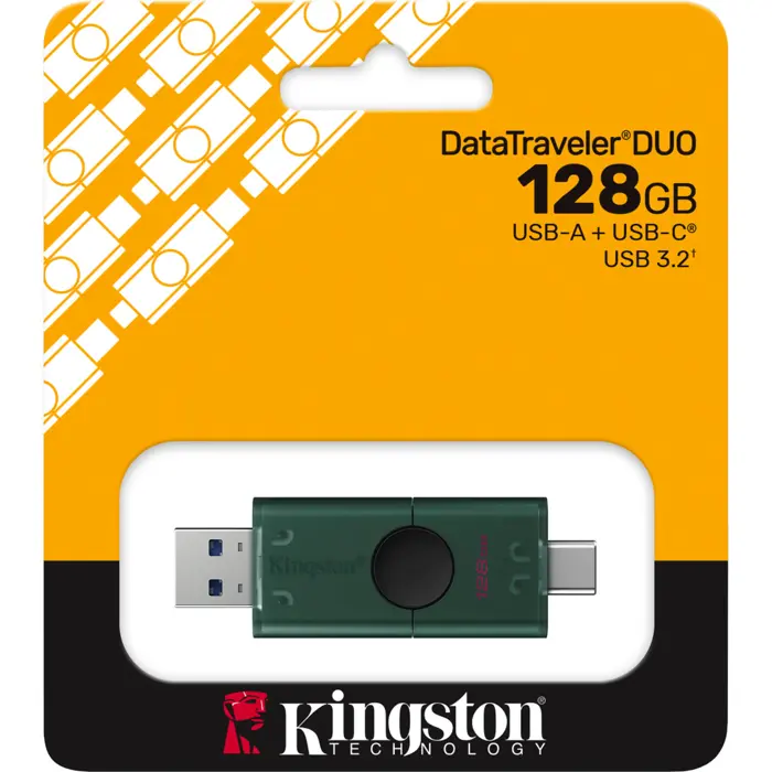 Kingston DataTraveler Duo 128GB (green/black, USB-A, USB-C)