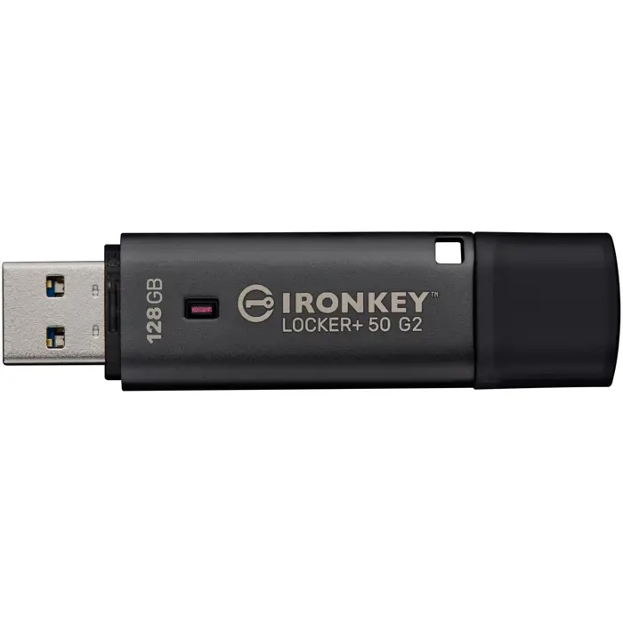Kingston IronKey Locker+ 50 G2 128 GB (anthracite, USB-A 3.2 Gen 1)