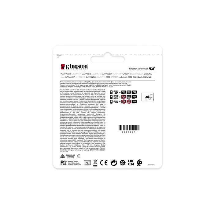 Kingston Technology Industrial 8 GB MicroSDHC UHS-I Class 10