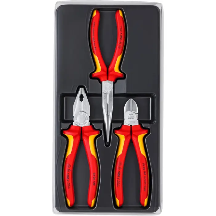 Knipex 00 20 12 Electro pliers set - 3-pieces
