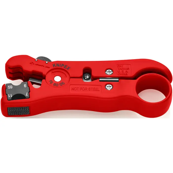 Knipex 16 60 06 cable stripper for coax