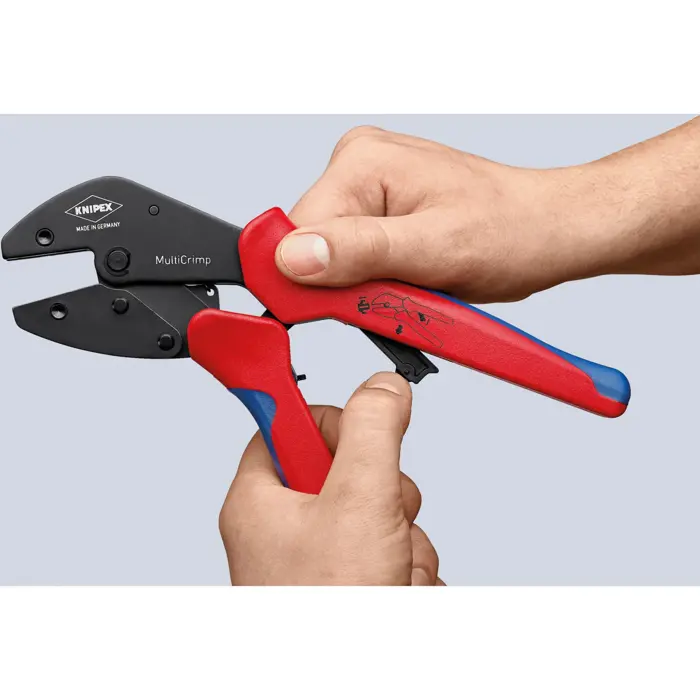 Knipex 97 33 02 crimping tool with changer magazine