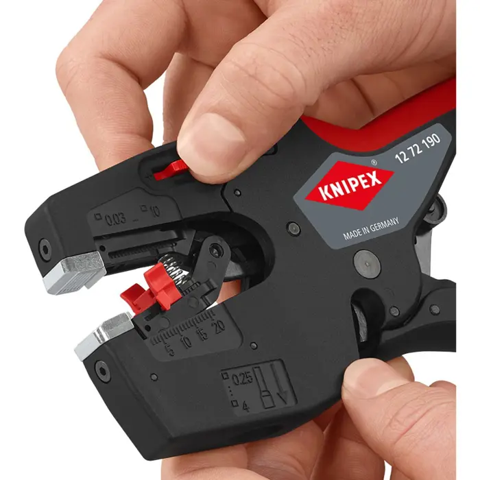 KNIPEX NexStrip electrician's multi-tool, stripping pliers (black/red)
