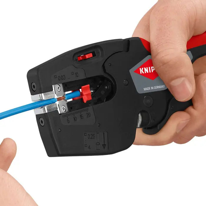 KNIPEX NexStrip electrician's multi-tool, stripping pliers (black/red)